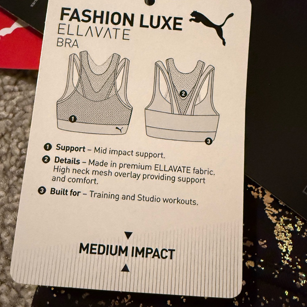 Puma Active Sport Bra Size S - Picture 6 of 6